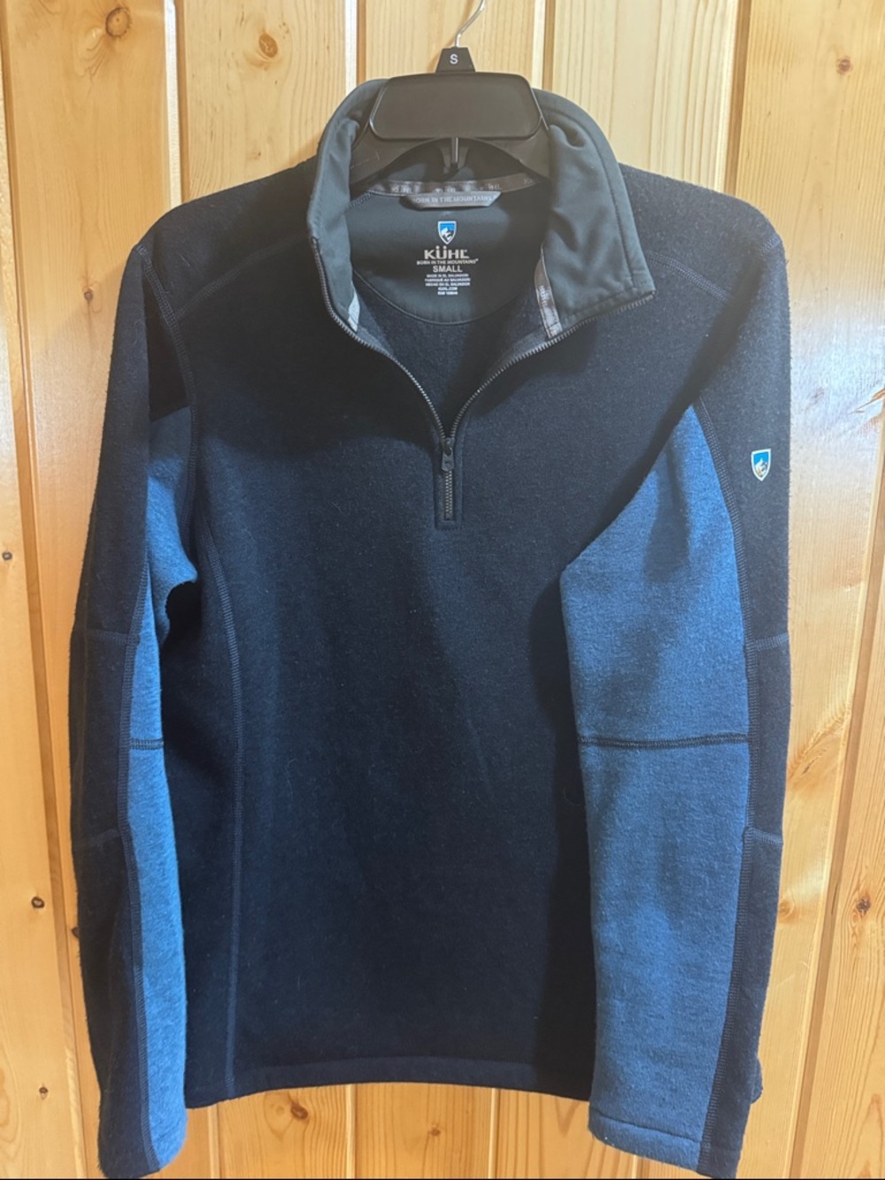 Kuhl Two-Tone Half-Zip Pullover - Navy & Blue